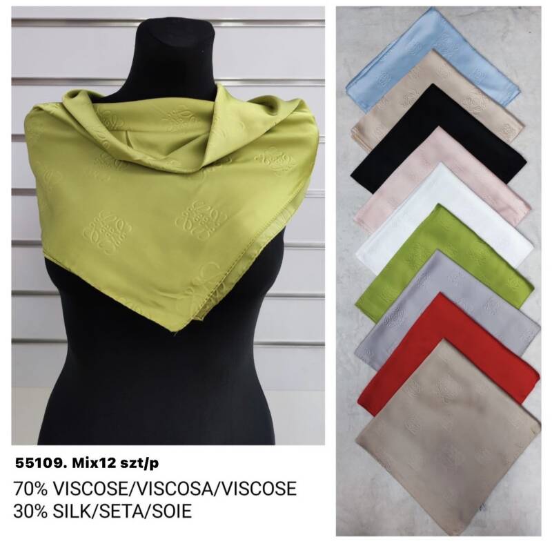 Chustka damskie Roz Standard, Mix Kolor Paczka 12 szt 1